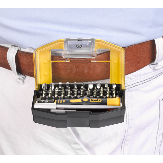 Bild von Bit-Set 'Safety Bit' mit Gürtelclip 37-teilig
