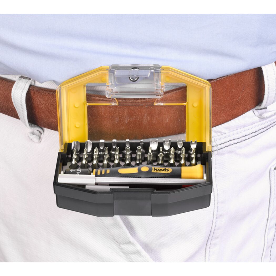 Bit-Set 'Safety Bit' mit Gürtelclip 37-teilig