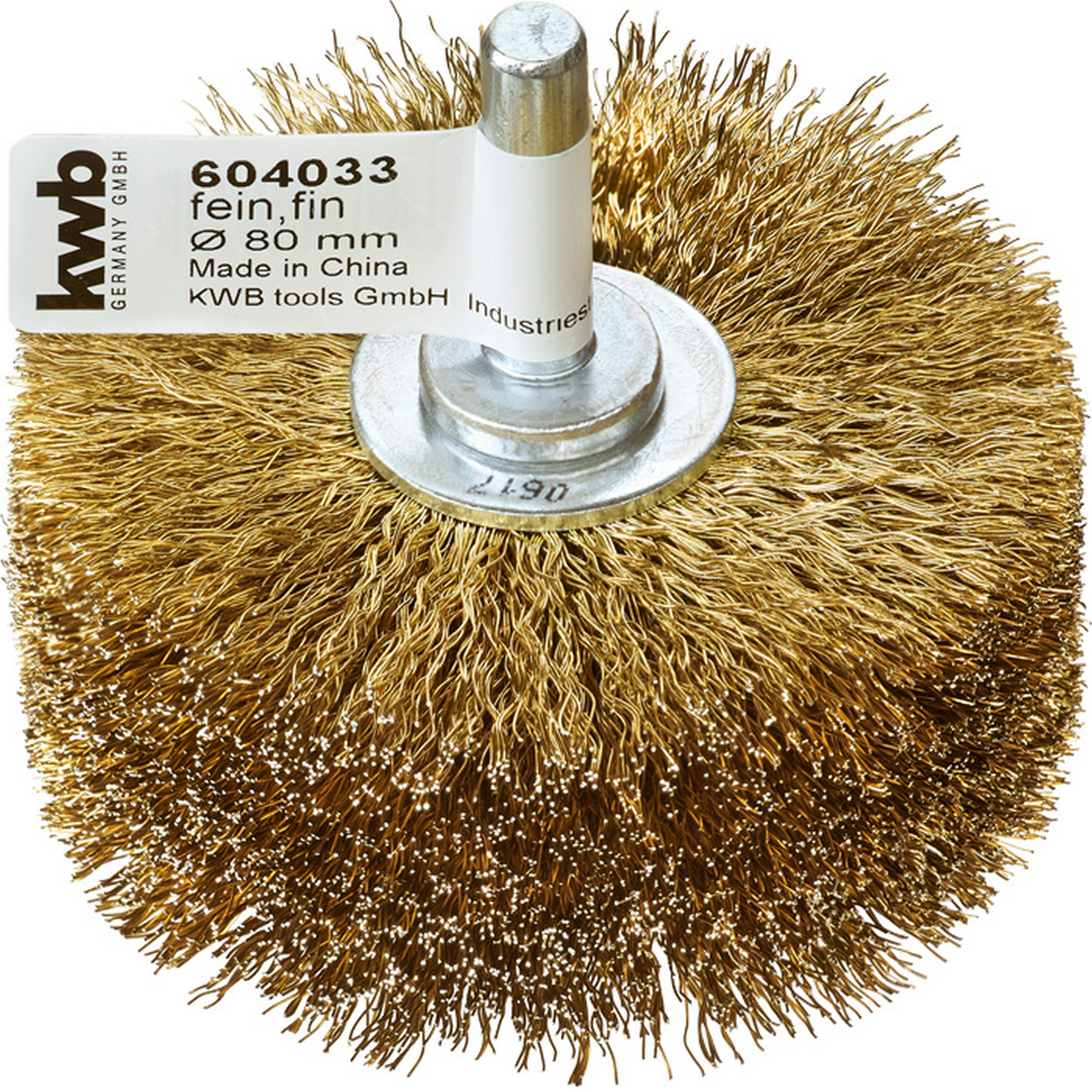 Holzstrukturbürste vermessingt Ø 80 mm
