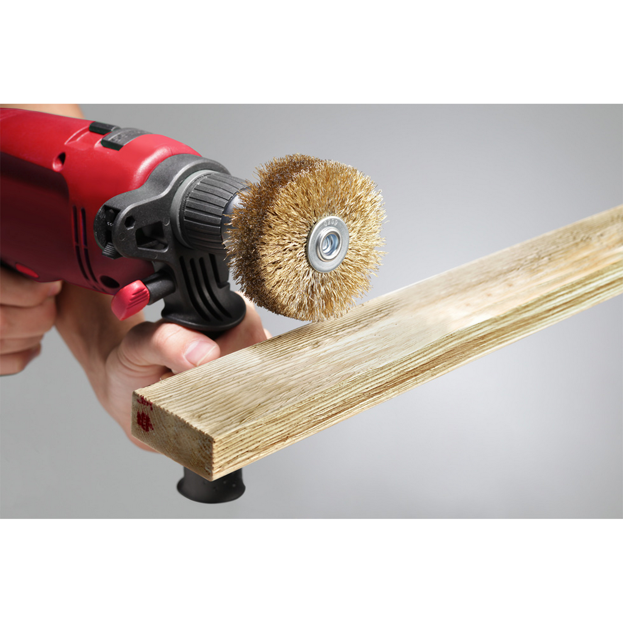 Holzstrukturbürste vermessingt Ø 80 mm