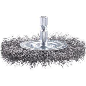 Stahldraht-Scheibenbürste gewellt Ø 75 mm