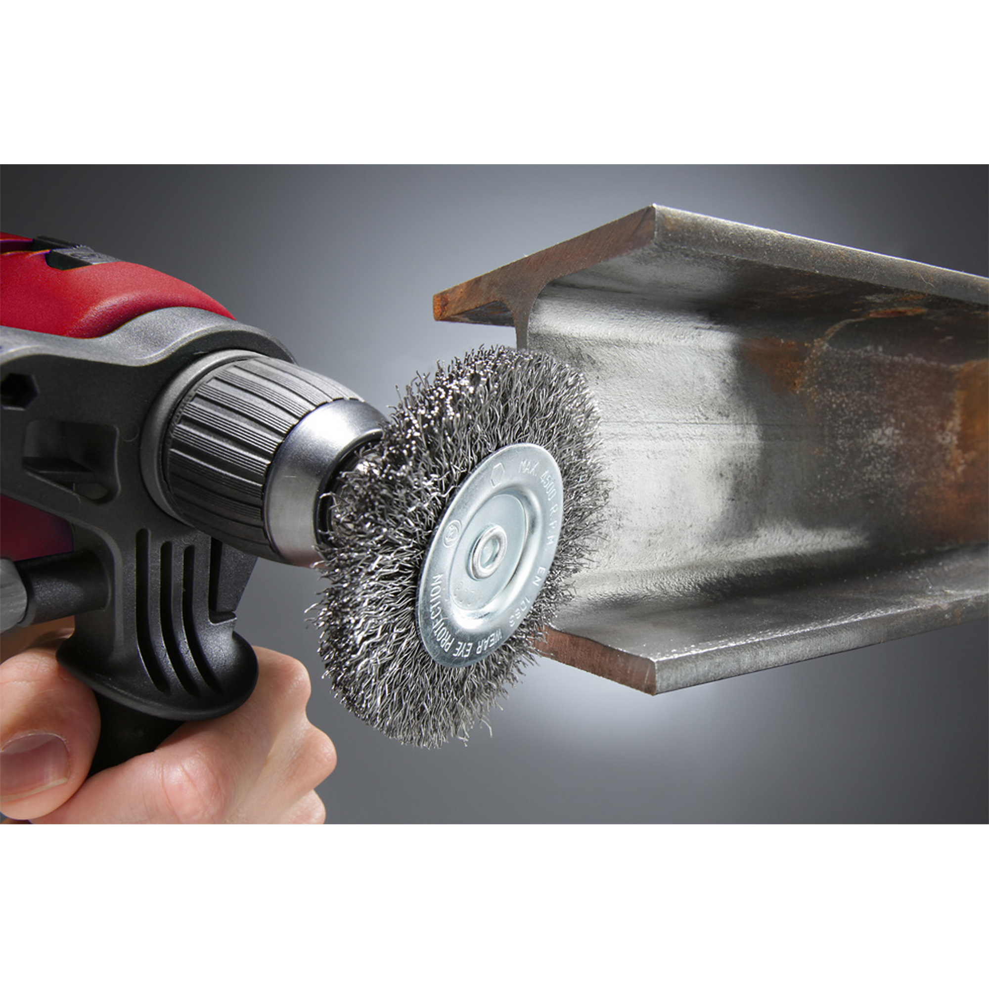 Stahldraht-Scheibenbürste gewellt Ø 100 mm