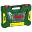 TiN-Bohrer- und Bit-Set 'V-Line' mit LED-Taschenlampe und Rollgabelschlüssel, 83-teilig