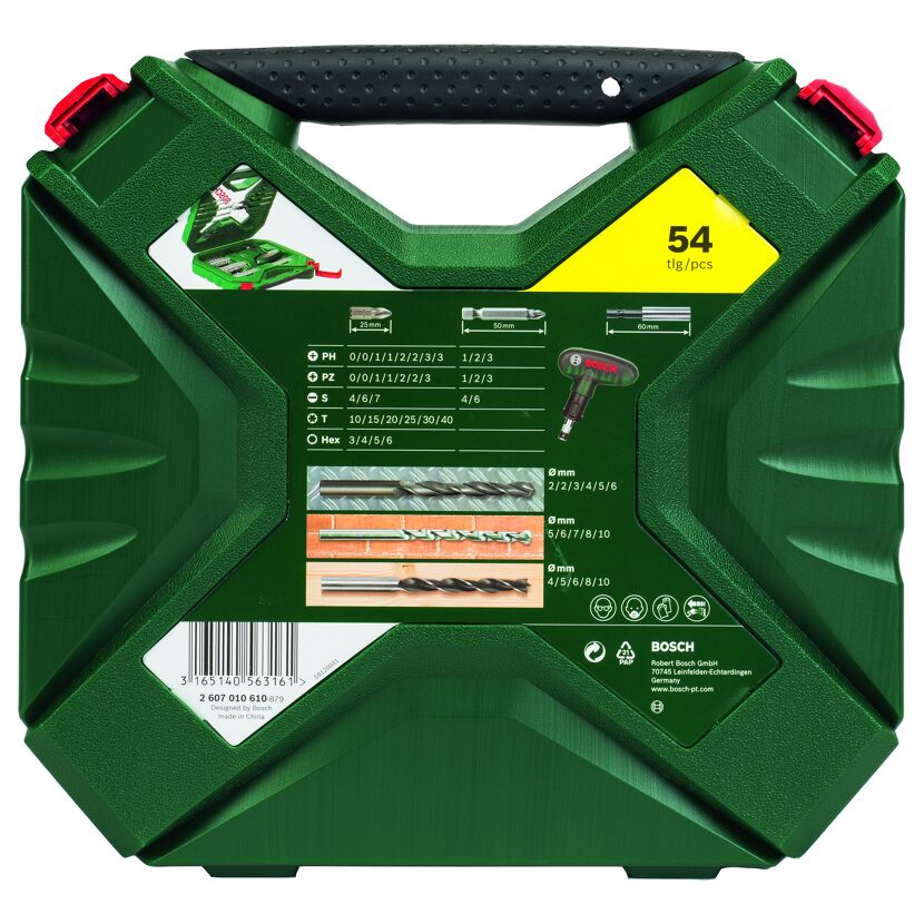 Bohrer- und Schrauber-Set 'X-Line' 54-teilig