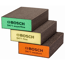 Schleifschwamm-Set 'Pro Best for Flat & Edge' für flache Kanten 3-teilig