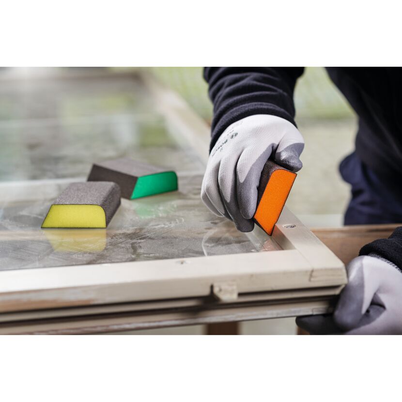 Schleifschwamm-Set 'Pro Best for Flat & Edge' für flache Kanten 3-teilig