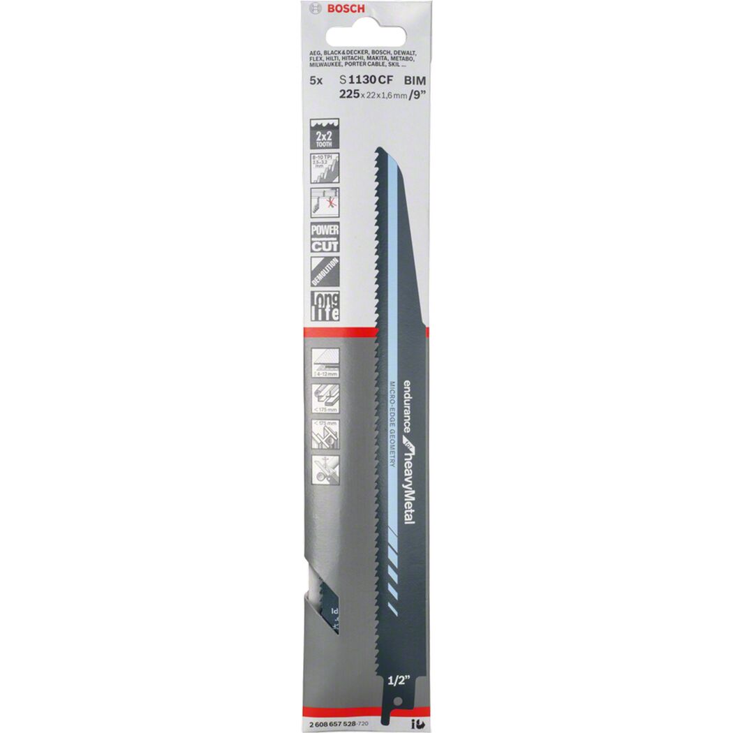 Säbelsägeblatt S 1130 CF 'Endurance for Heavy Metal' 5er Pack