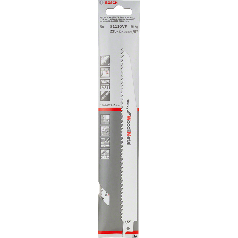 Säbelsägeblatt S 1110 VF 'Heavy for Wood and Metal' 5er Pack