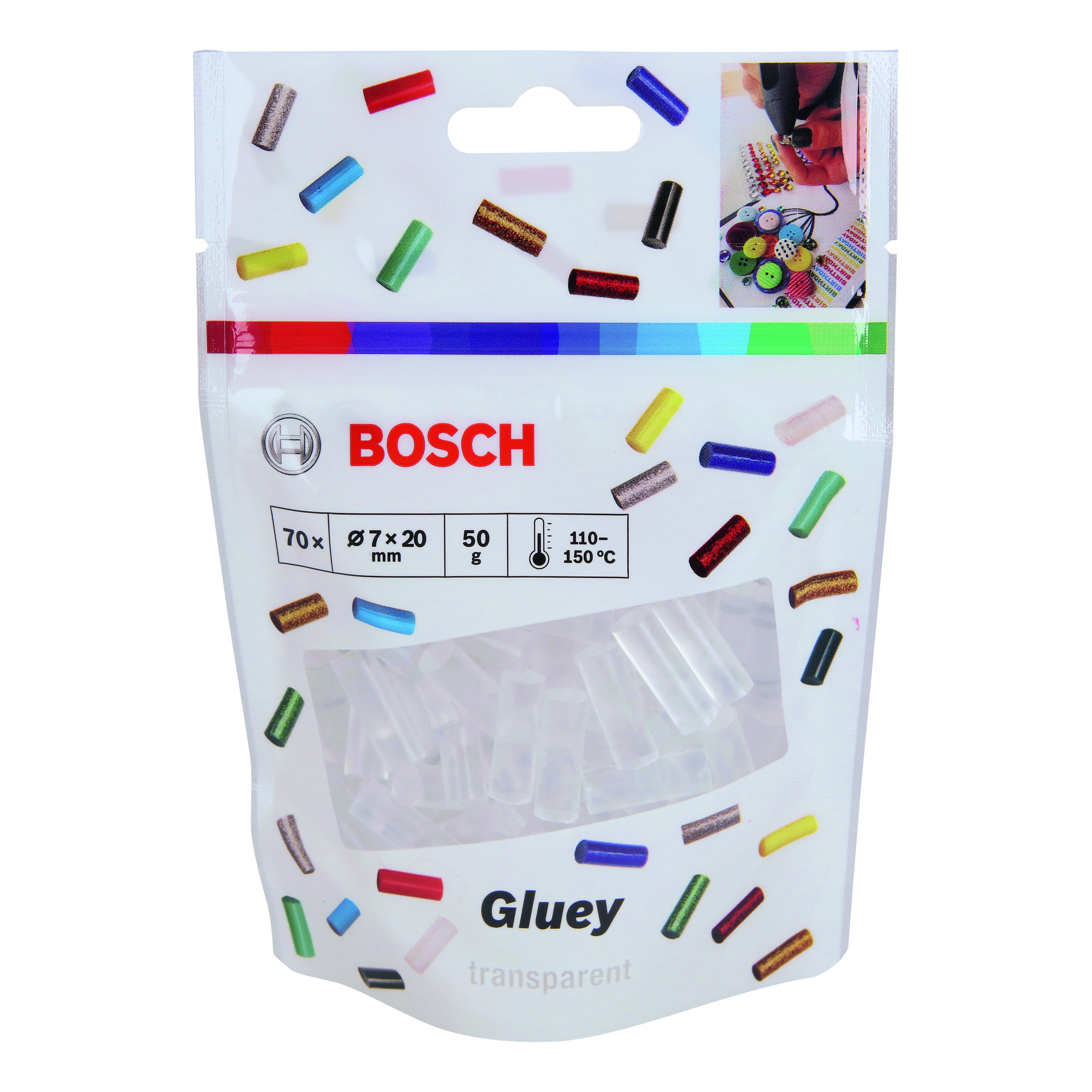 Heißklebesticks 'Gluey Tranparent' 70 Stück + product picture