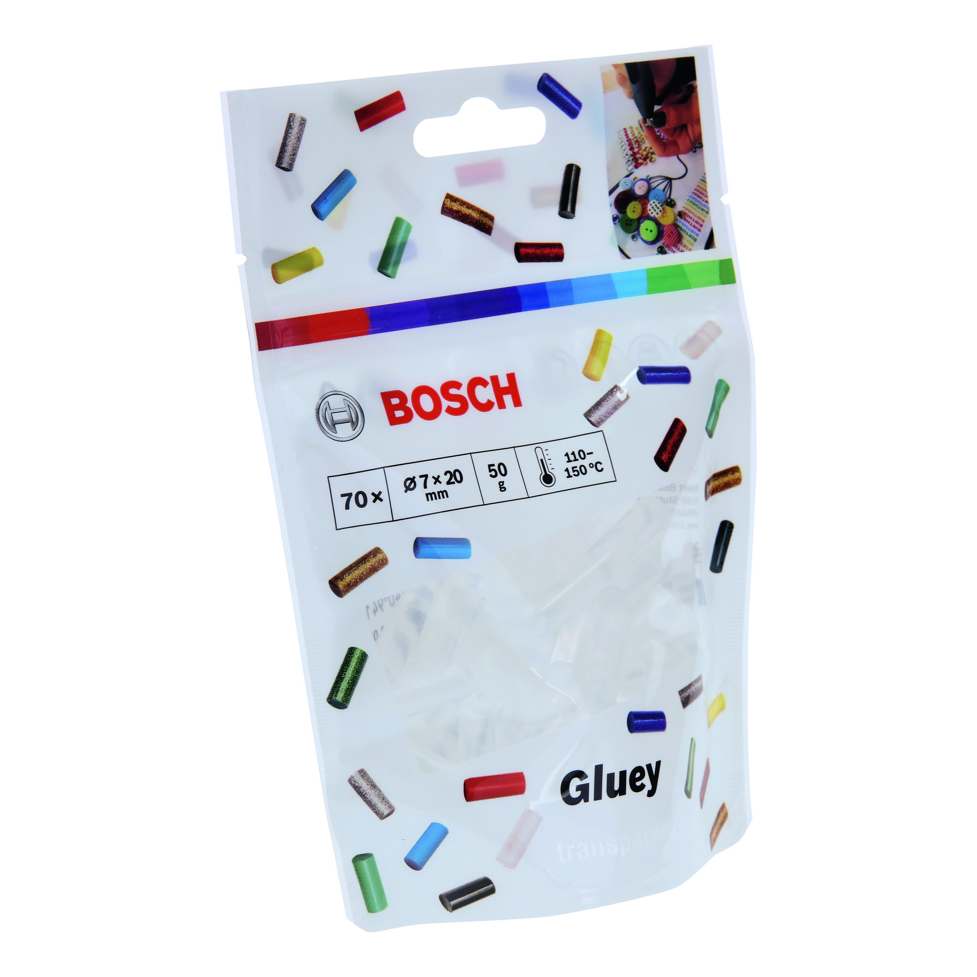 Heißklebesticks 'Gluey Tranparent' 70 Stück + product picture