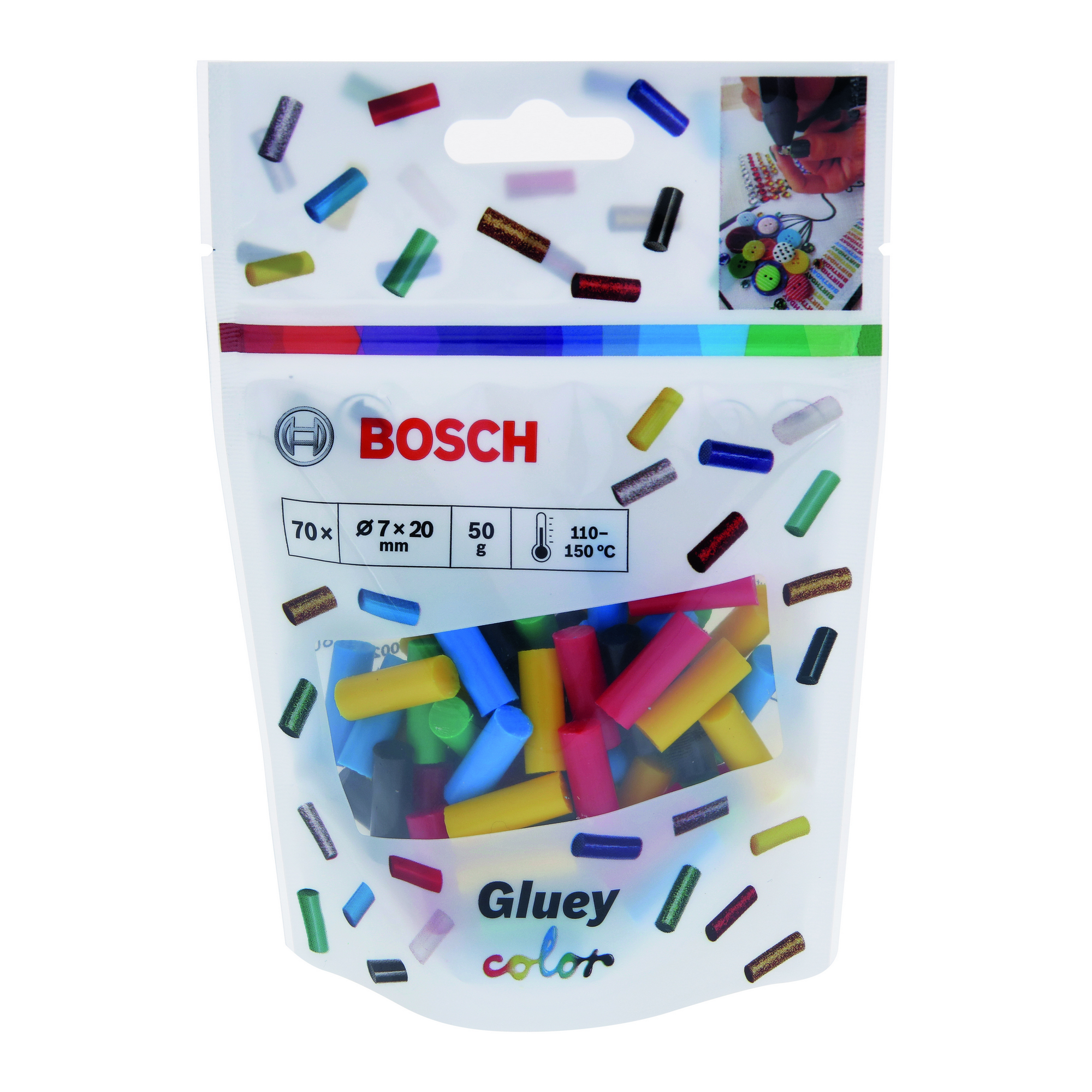 Heißklebesticks 'Gluey Color' 70 Stück + product picture