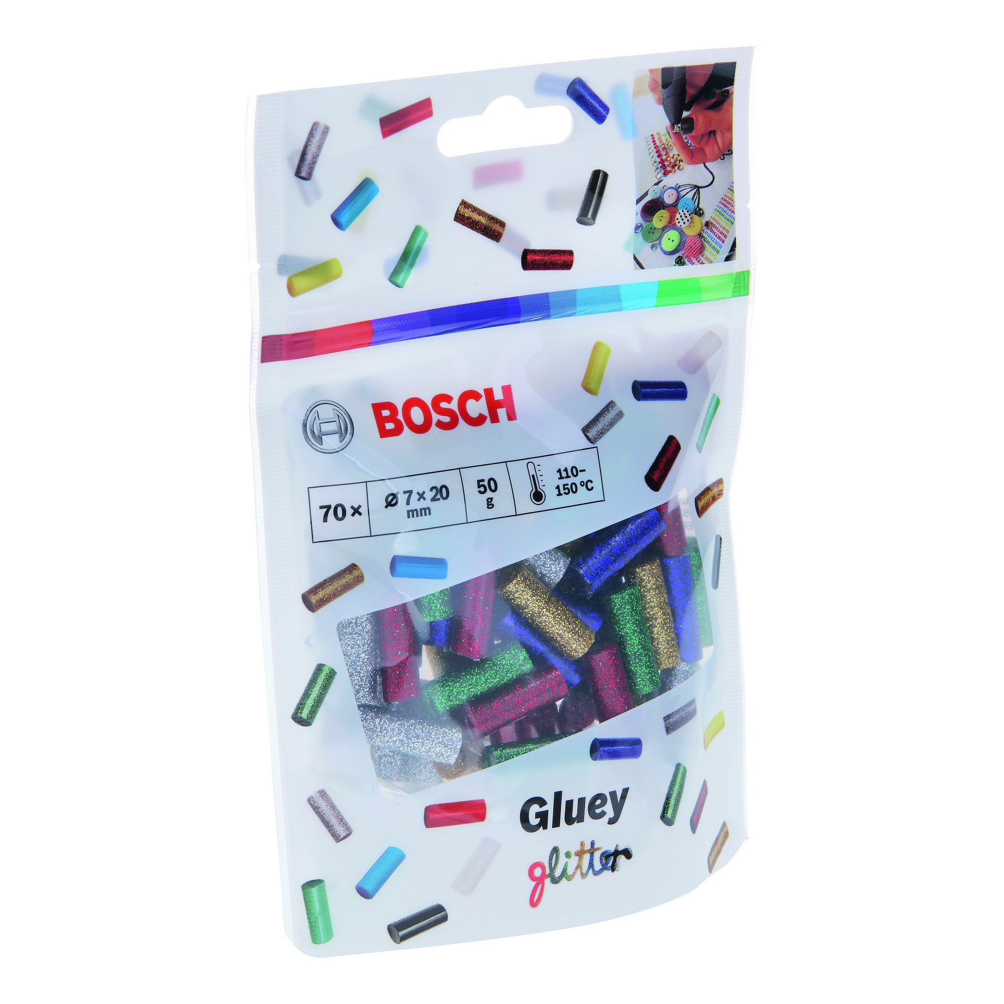 Heißklebesticks 'Gluey Glitter' 70 Stück + product picture