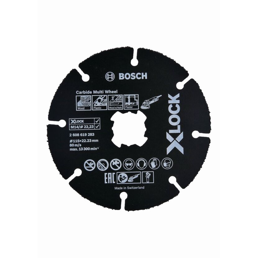 Schwarze X-LOCK Trennscheibe von Bosch