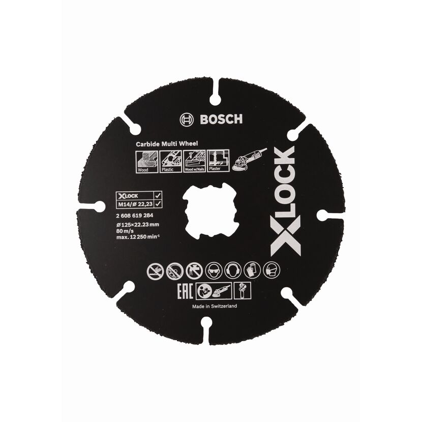 Schwarze X-LOCK Trennscheibe von Bosch