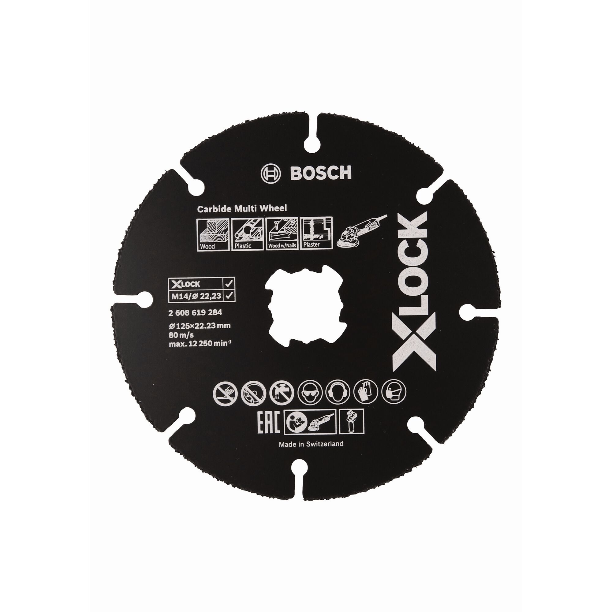 Schwarze X-LOCK Trennscheibe von Bosch