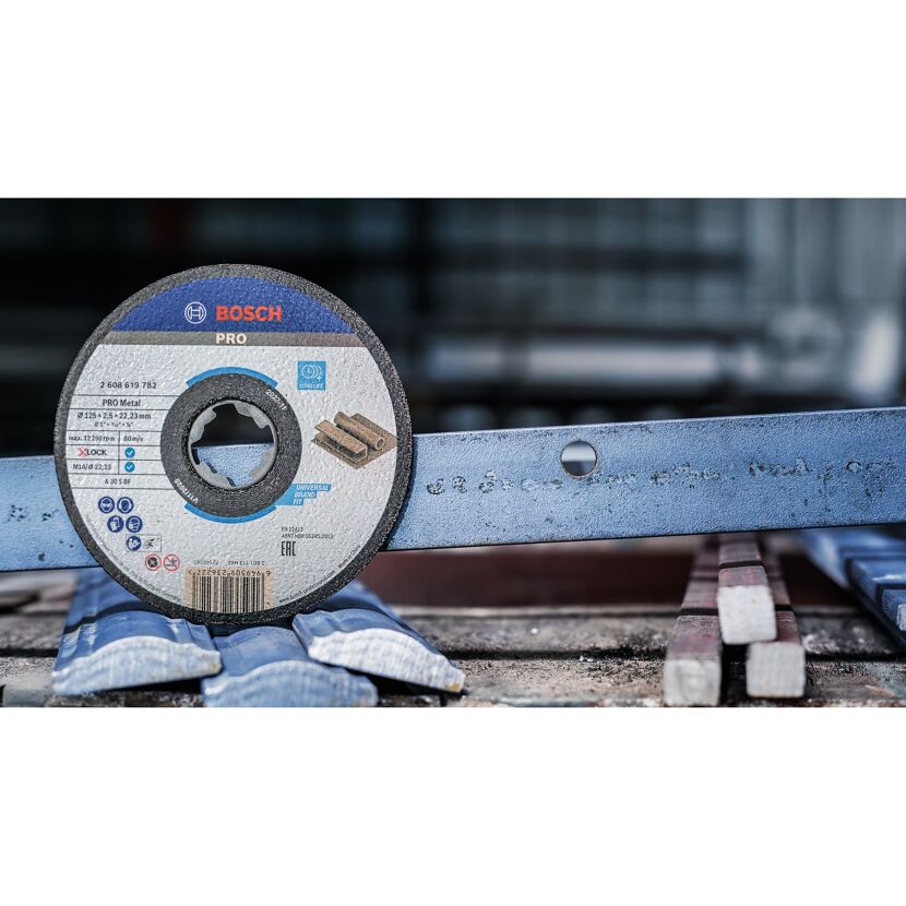 Bosch X-LOCK Trennscheibe 125 x 2,5 mm für Metall