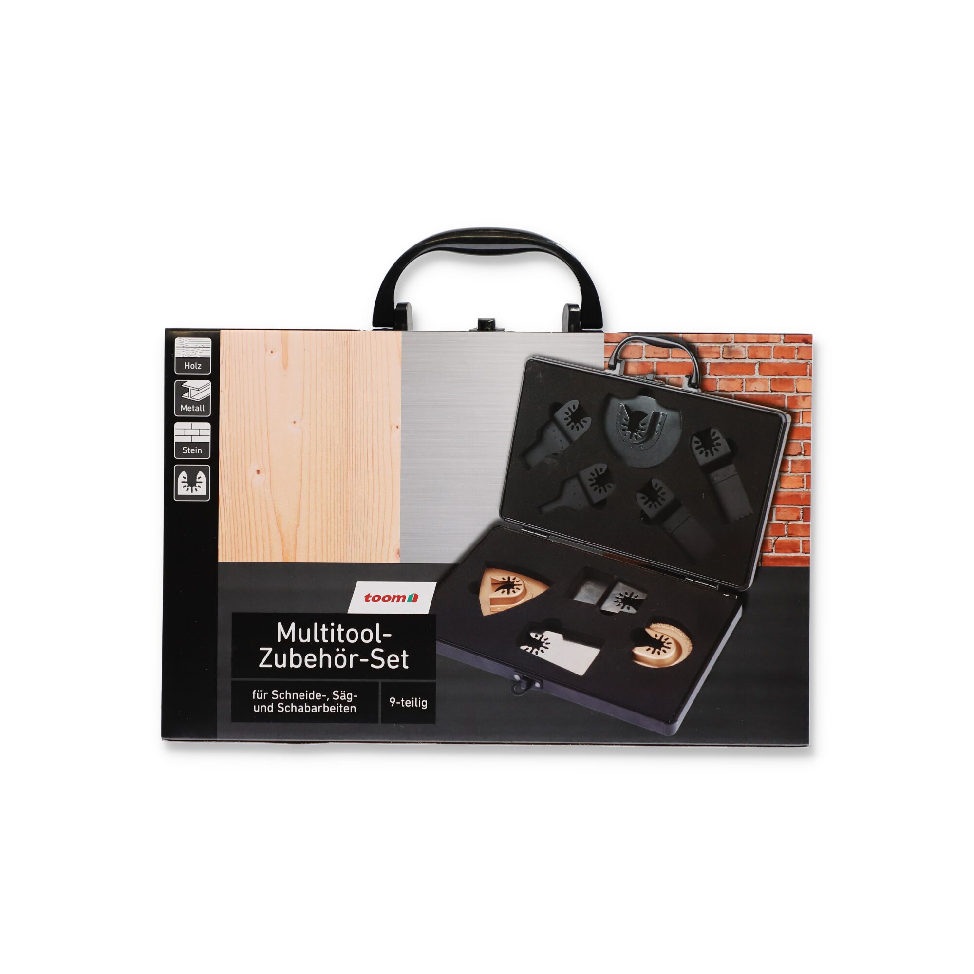 Toom Multitool-Zubehör-Set, 9-teilig, in Box
