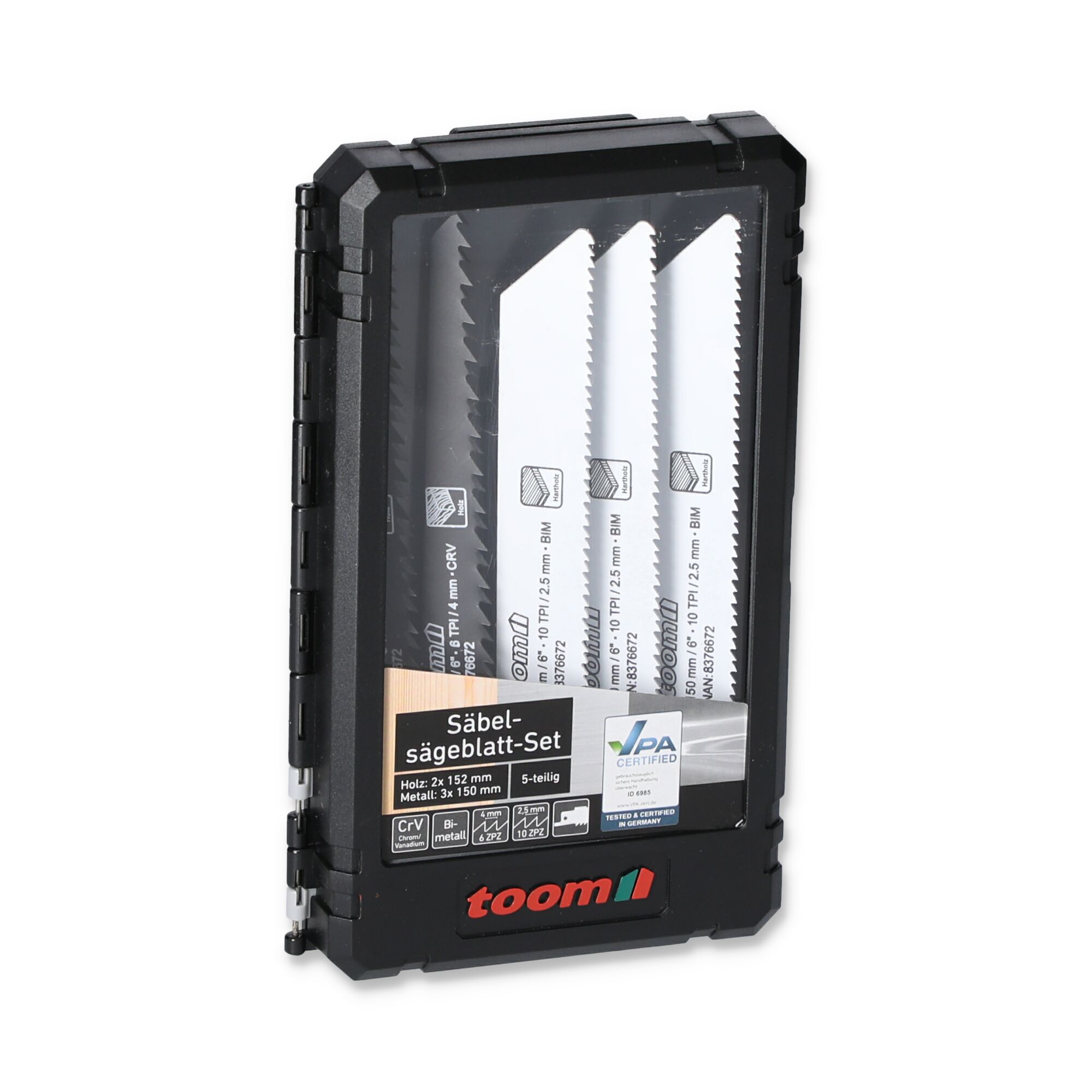 Säbelsägeblatt-Set 5-teilig für Holz und Metall