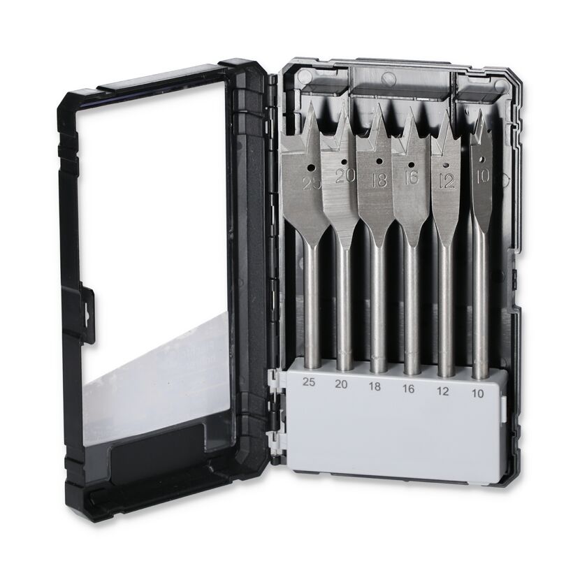 Flachfräsbohrer-Set Ø 10 - 25 mm 6-teilig