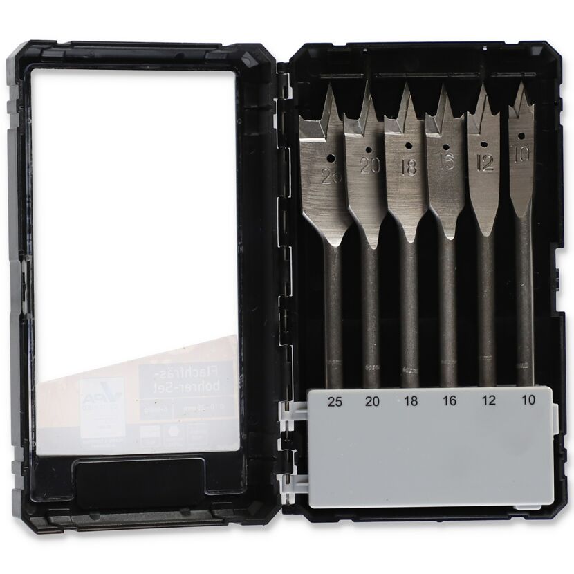 Flachfräsbohrer-Set Ø 10 - 25 mm 6-teilig