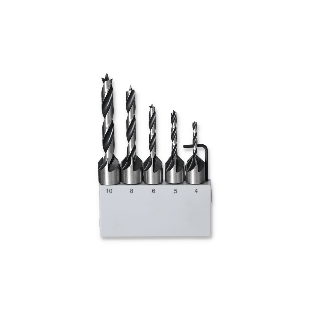Holzbohrer- und Kegelsenker-Set Ø 4 - 10 mm 6-teilig