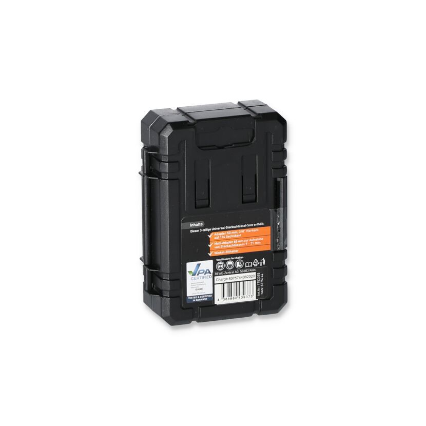 Schwarze Box mit Steckschlüssel-Set