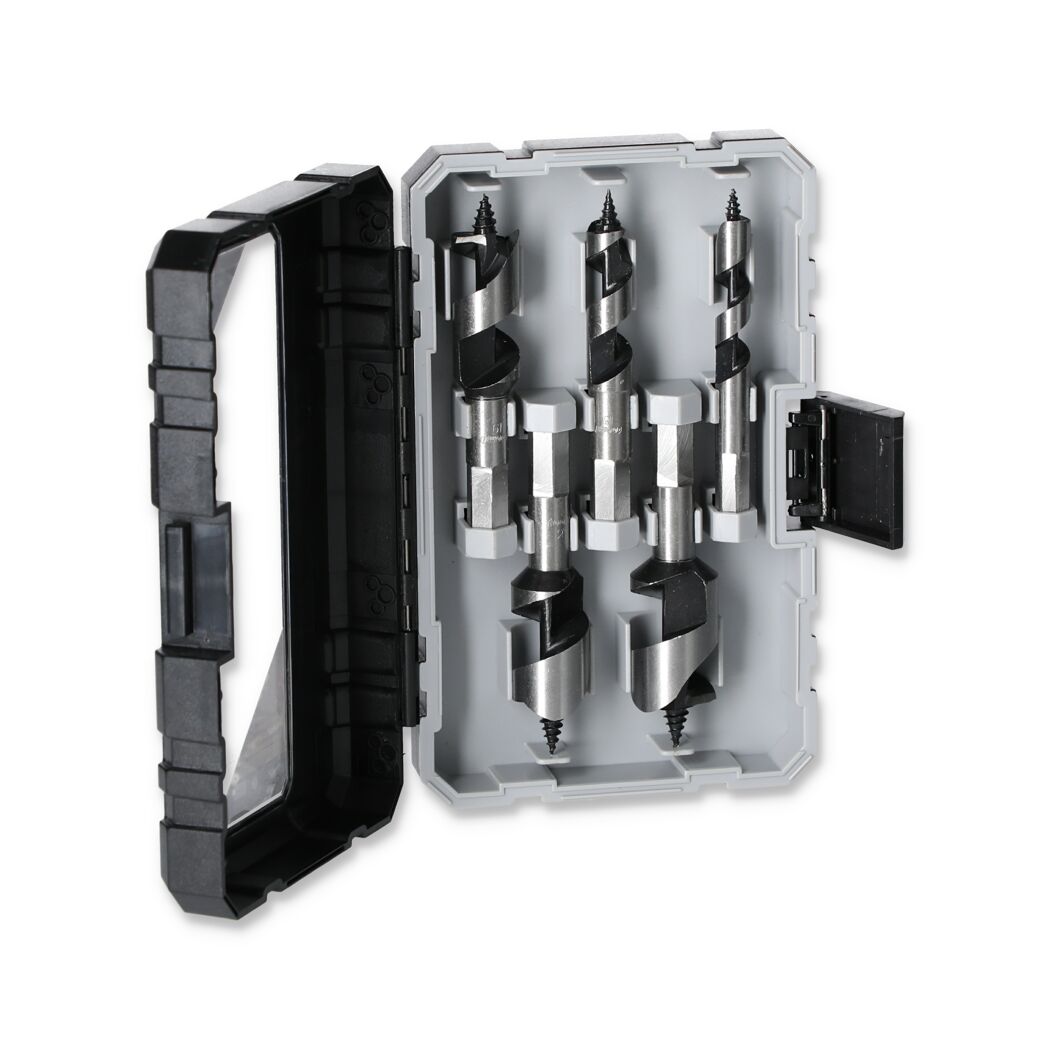 Schlangenbohrer-Set 5-teilig im Kunststoffkoffer