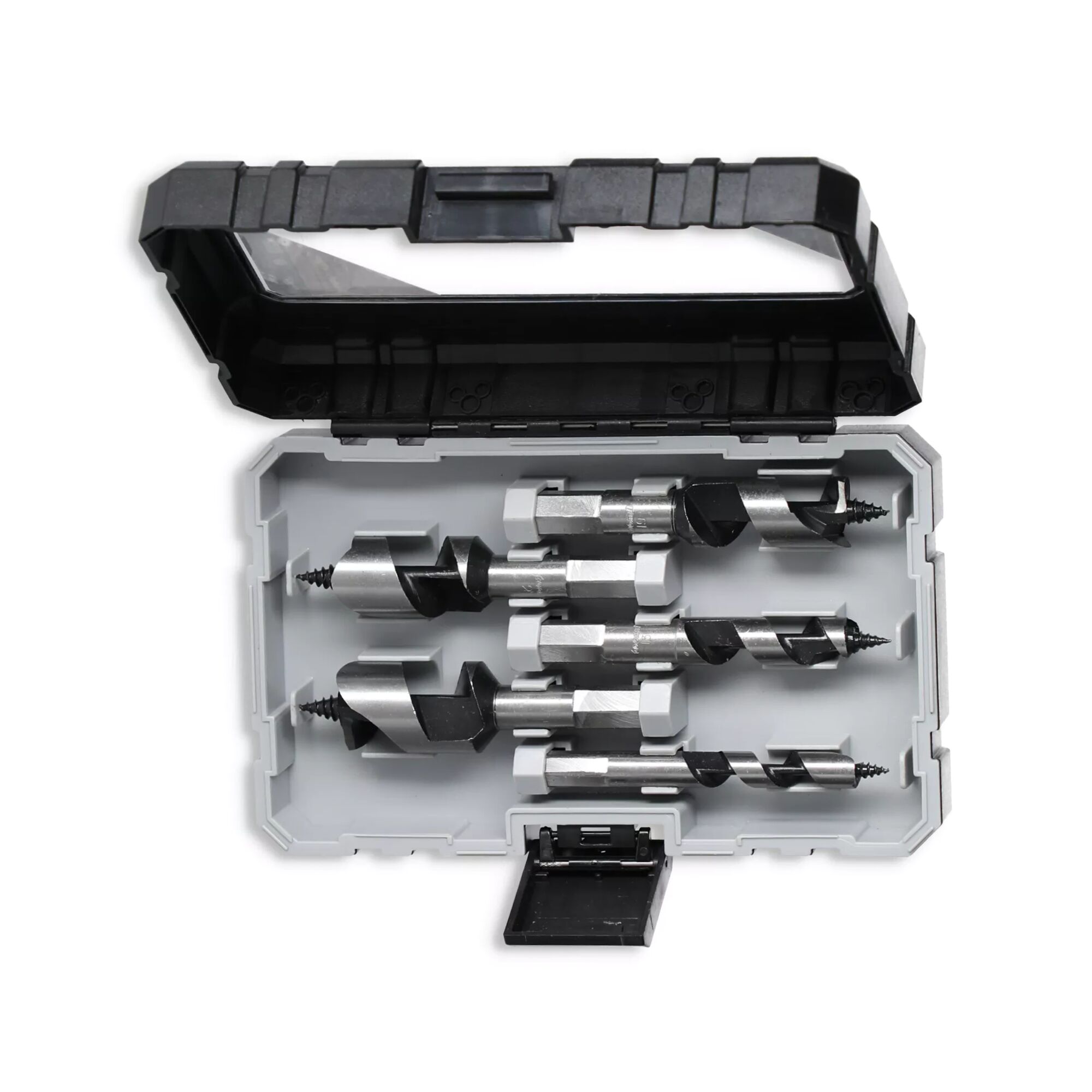 Schlangenbohrer-Set, 5-teilig, in geöffneter Box