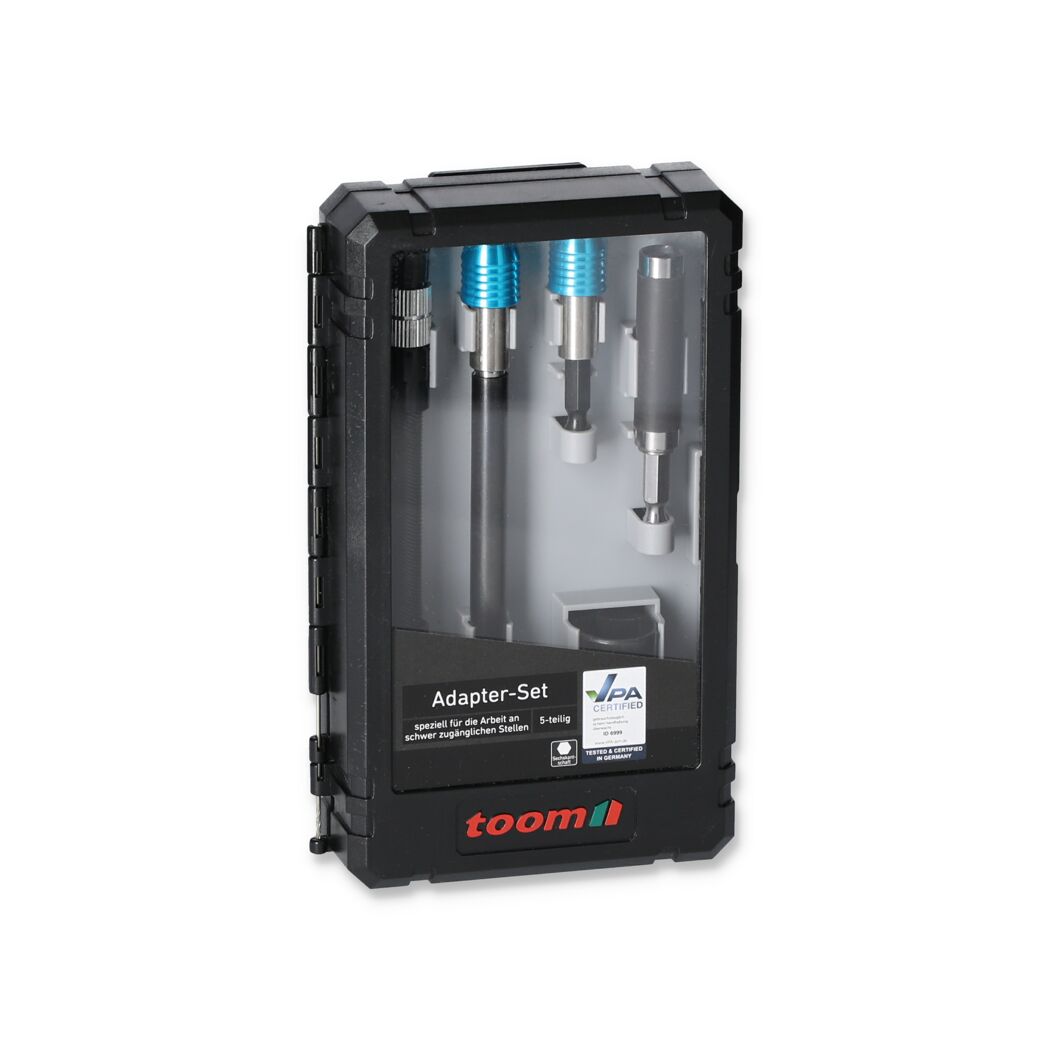 toom Adapter-Set 5-teilig in Kunststoffbox