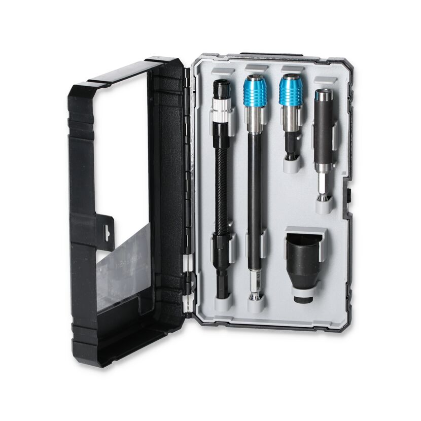 5-teiliges Adapter-Set in geöffneter Aufbewahrungsbox