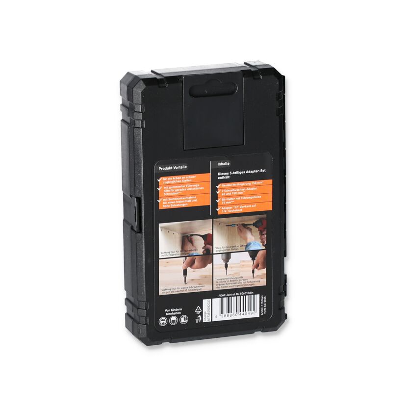 5-teiliges Adapter-Set in Kunststoffbox