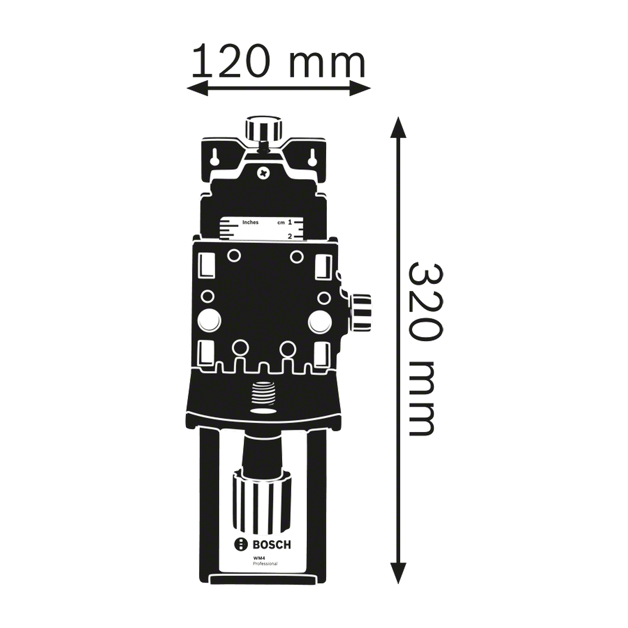 Wandhalterung 'WM 4 Professional' für Rotationslaser