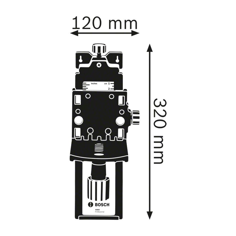 Wandhalterung 'WM 4 Professional' für Rotationslaser