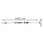 Bosch Professional Messlatte GR 240, 2400 x 30 mm