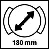 Verstellbereich 180 mm