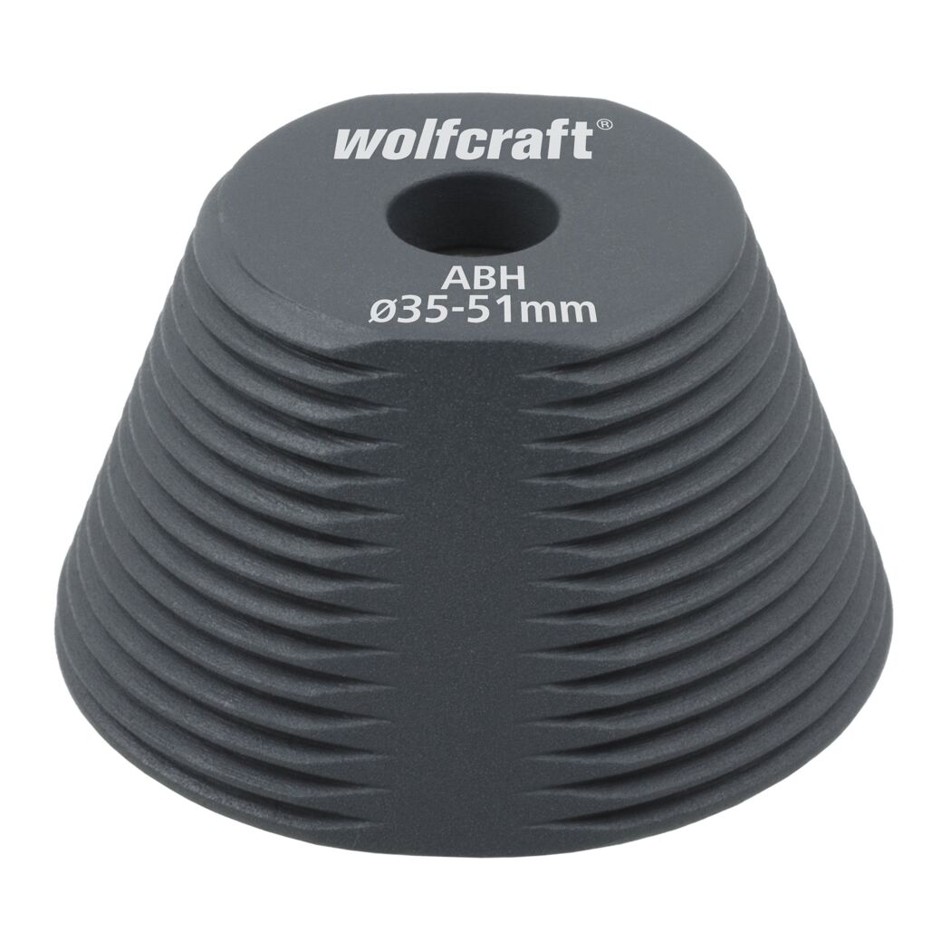 Wolfcraft Aufbohrhilfe, Durchmesser 35-51 mm