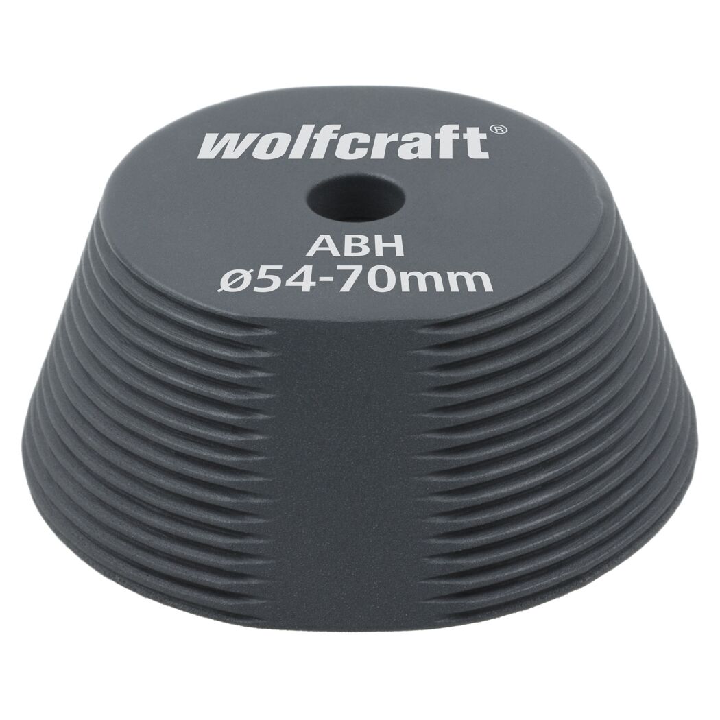 Wolfcraft Aufbohrhilfe, Ø 54–70 mm