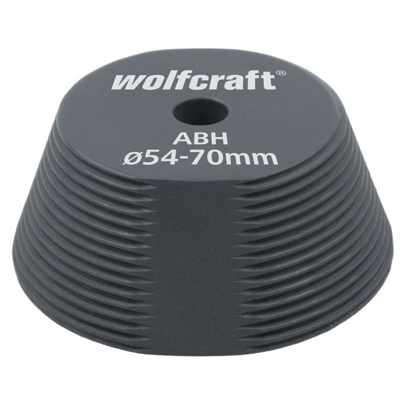 Wolfcraft Aufbohrhilfe, Ø 54–70 mm