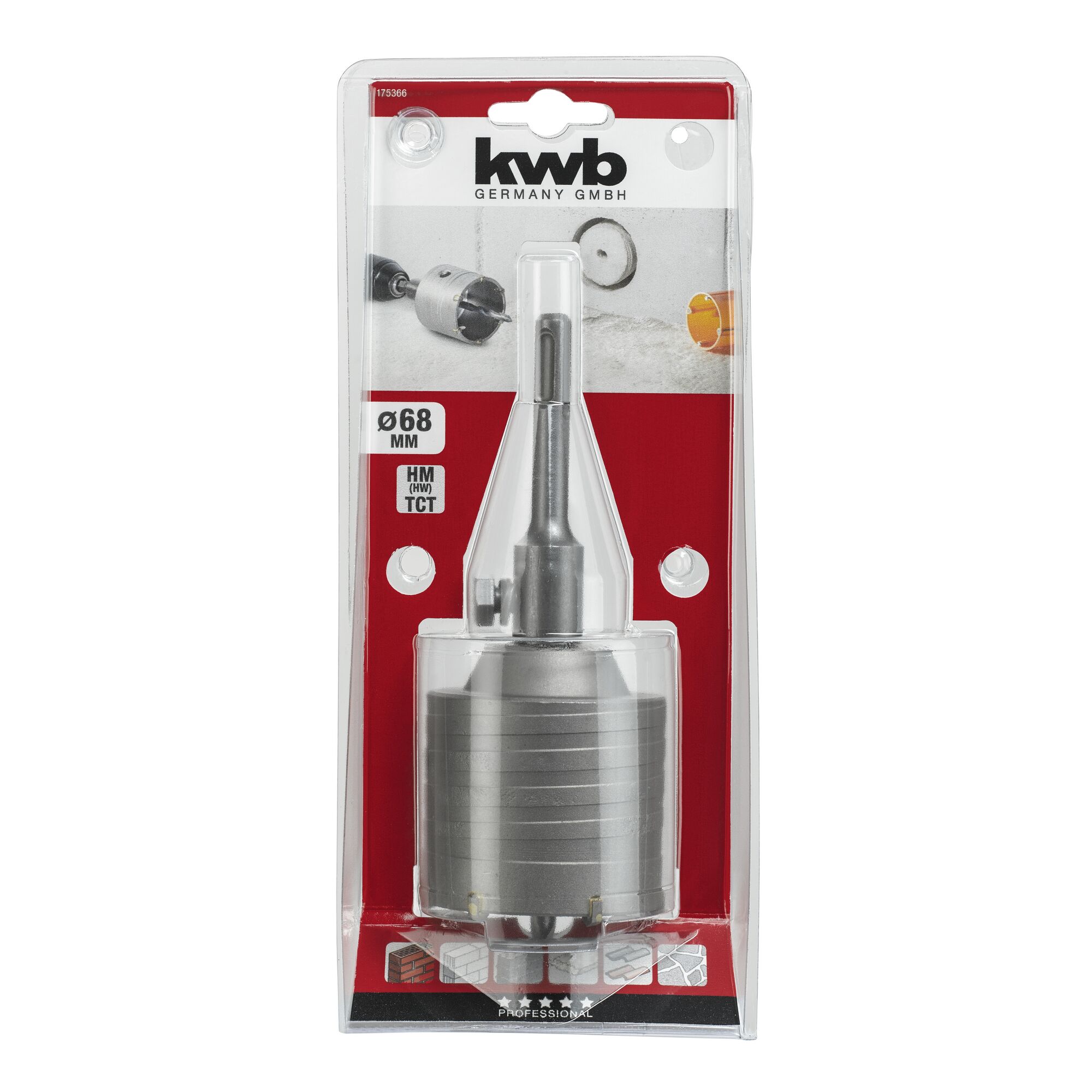 kwb HM-Bohrkrone, 68 mm