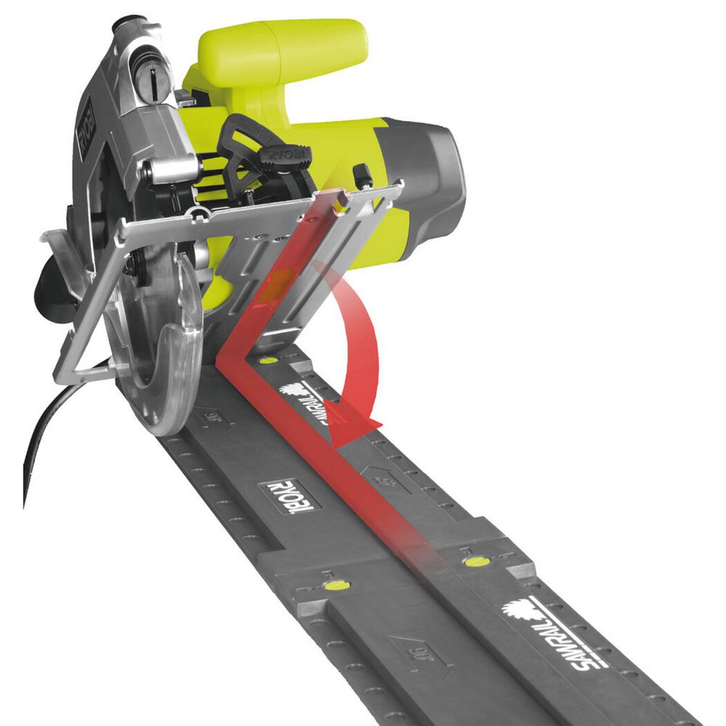 Ryobi Handkreissäge auf Führungsschiene