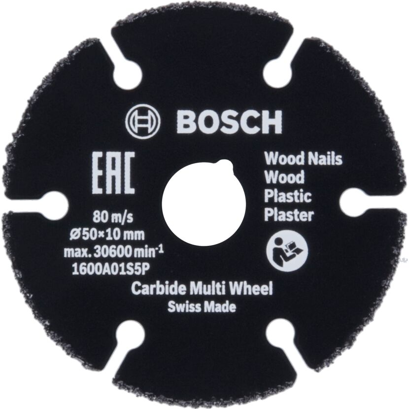 Schwarze Hartmetall-Multi-Trennscheibe von Bosch