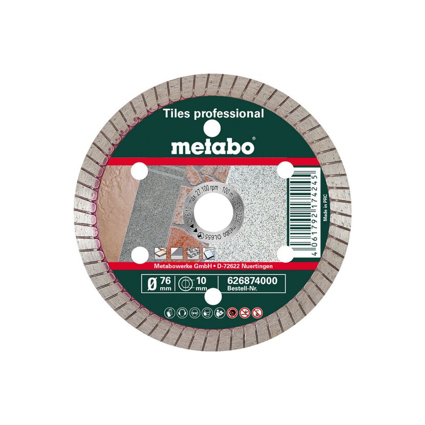 Diamanttrennscheibe 76 mm von Metabo