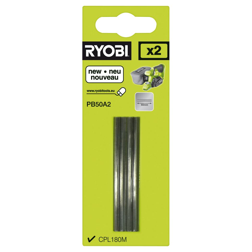 Zwei RYOBI Hobelmesser in Verpackung