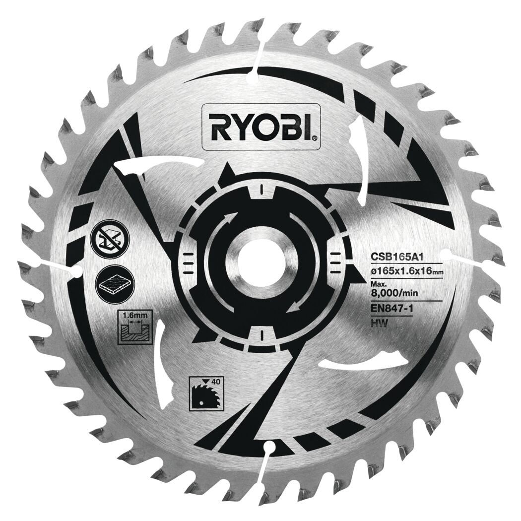RYOBI Kreissägeblatt, 165 mm Durchmesser