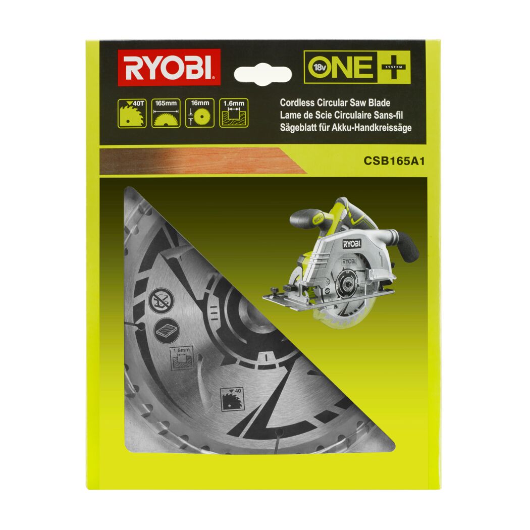 RYOBI Kreissägeblatt 165 mm in Verpackung