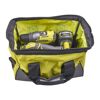 Ryobi Akku-Bohrschrauber und Akku in Werkzeugtasche
