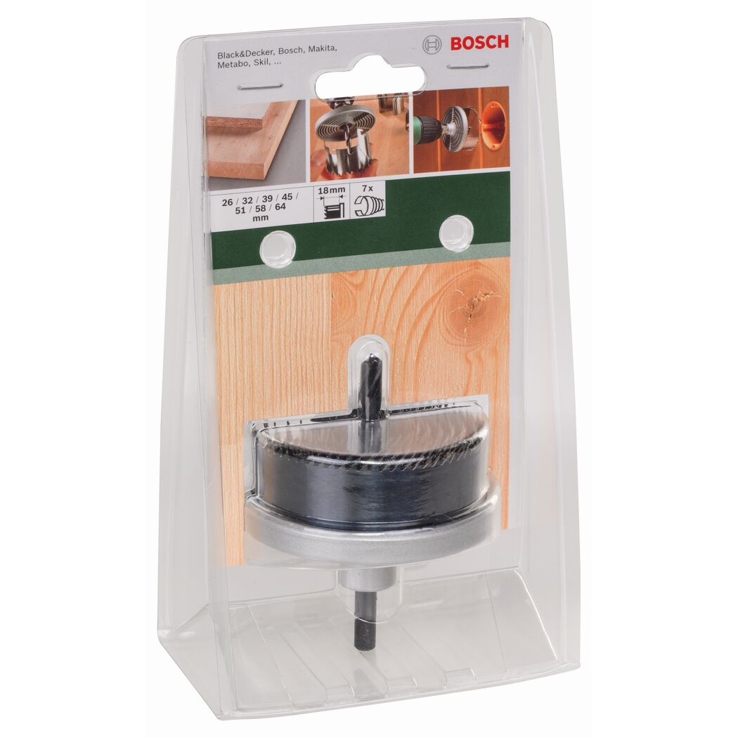 Lochsägen-Set Ø 26-64 mm 7-teilig