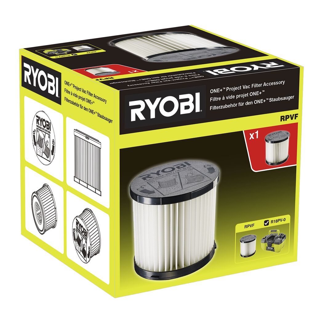 RYOBI ONE+ Ersatzfilter für Staubsauger