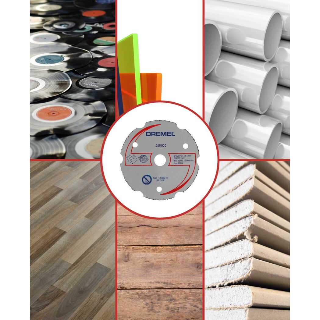 Dremel DSM500 Karbid-Trennscheibe für verschiedene Materialien