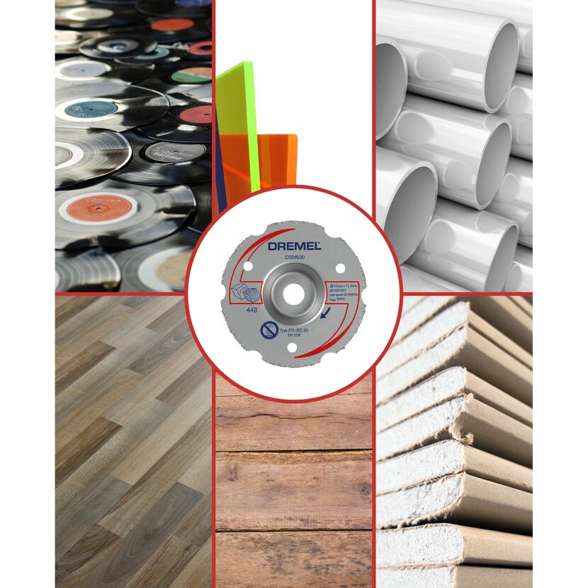 Dremel DSM600 Karbid-Trennscheibe für verschiedene Materialien
